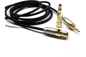 NewFantasia Replacement Audio Upgrade Cable Compatible with AKG K240, K240S, K240MK II, Q701, K702, K141, K171, K181, K271s, K271 MKII, M220, Pioneer HDJ-2000 Headphones 1.2meters/4feet