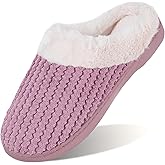 WateLves Women's Slippers Comfort Memory Foam House Slippers Plush Lining Bedroom Shoes for Indoor & Outdoor