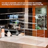 4-Tier Acrylic Pastry Display Cabinet 20x9.4x19.7 in view 6