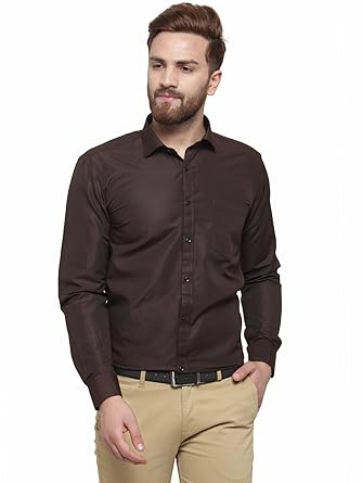 brown formal shirt mens
