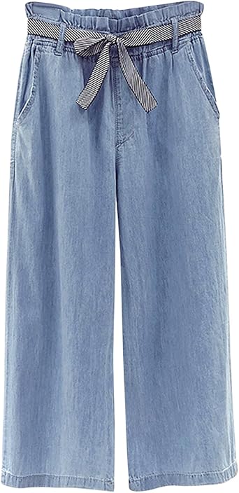 chambray denim pants