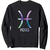 Pisces Zodiac Symbol Astrology Fish Water Sign Sweatshirt
