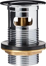 Bristan W BASIN10 C Chrome Basin Clicker Waste Round Slotted Solid Brass view 2