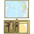 GEEDUD Map Case, Tactical Notebook, Multifunctional Water-Resistant Map Case for Military Hiking, Tactical, Outdoor Activities