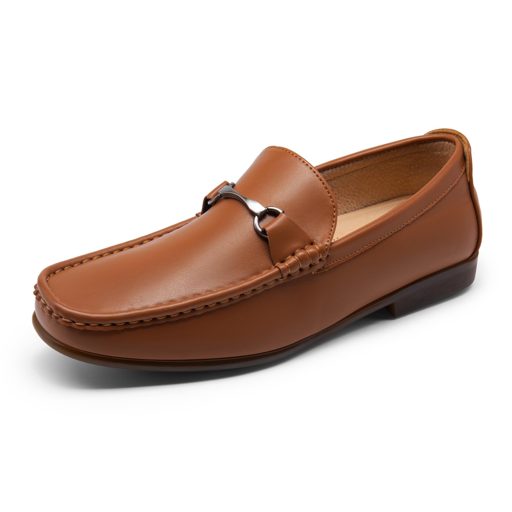 Photo 1 of Bruno Marc Men's Henry-1 Dress Loafers Slip On Casual Driving Shoes for Men Tan/Henry-1 Size 10 M US