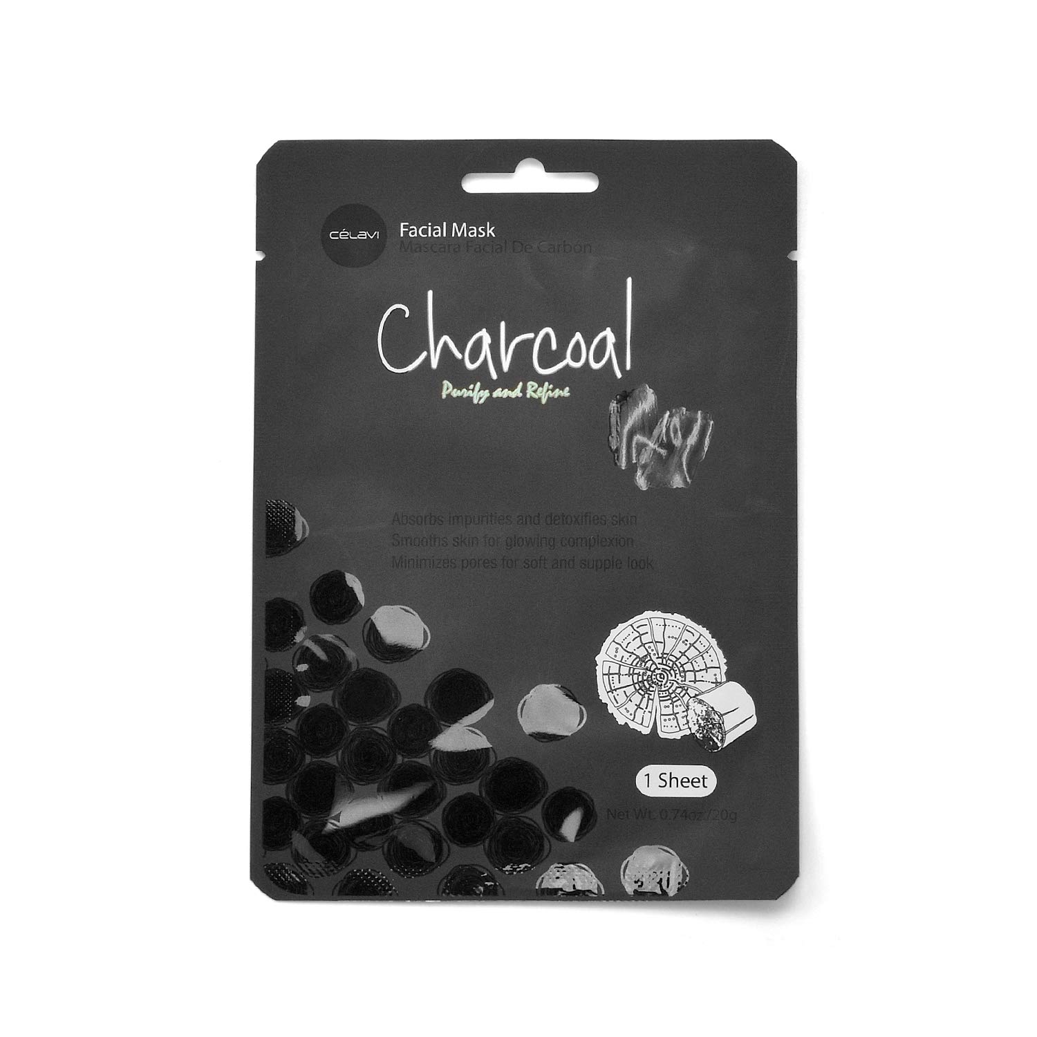 Celavi Essence Facial Face Mask Paper Sheet Korea Skin Care Moisturizing 12 Pack (Mix - 2 of Each) : Beauty