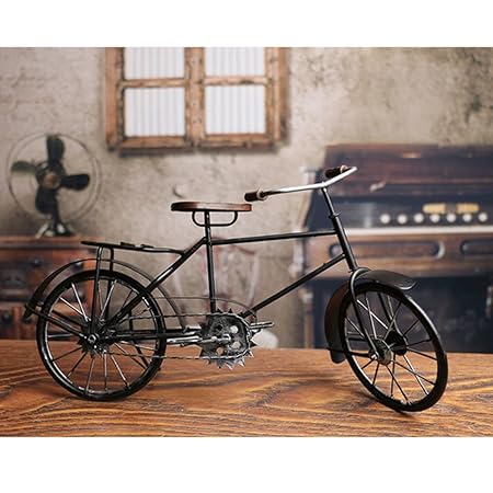 Decorative Collectibles Bicycle Model Retro Wrought Iron Crafts