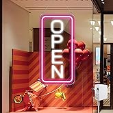 inShareplus 16"x 9" LED Neon Open Sign for Business, with ON/OFF Switch adapter, Ultra Bright Lighted Sign Open, Electric Light up Sign for Stores, Restaurants Offices Retail Shops Window Storefronts