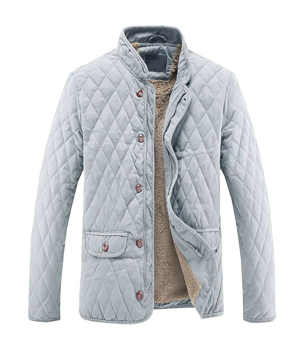 MADHERO Men Quilted Puffer Jacket 