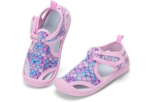 STQ Kids Water Shoes Quick-Dry Slip on Beach Swim Pool Sandals(Toddler/Little Kid)