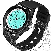 PROKING Waterproof Nurse Watch for Medical Professionals Students Women Men, Night Light, 12/24 Hour Military Time Easy to Read Dial, Second Hand Watch for Nursing Day Gifts