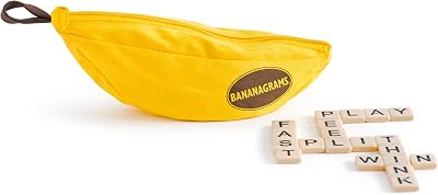 BANANAGRAMS Word Game 2-6 Players 15 Min Ages 7 Yellow Brand BANANAGRAMS