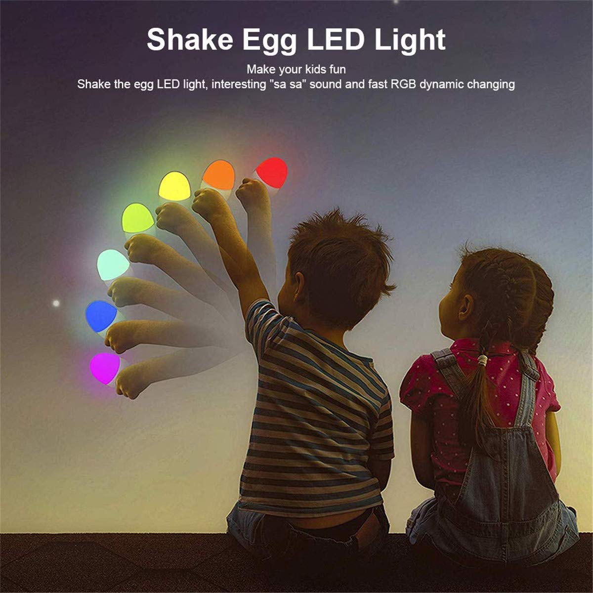 Luz de Nocturna LED Lámpara de Mesita de Noche Inteligente, Control Tactil, Regulable, USB Recargable, Portátil, Cambio de Color RGB para Niños, Habitación, Cámping - Uverbon