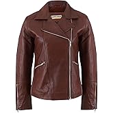 Leather Artist Women’s Real Lambskin Asymmetrical Motorcycle Jacket-Biker Style Genuine Womens Leather Jacket