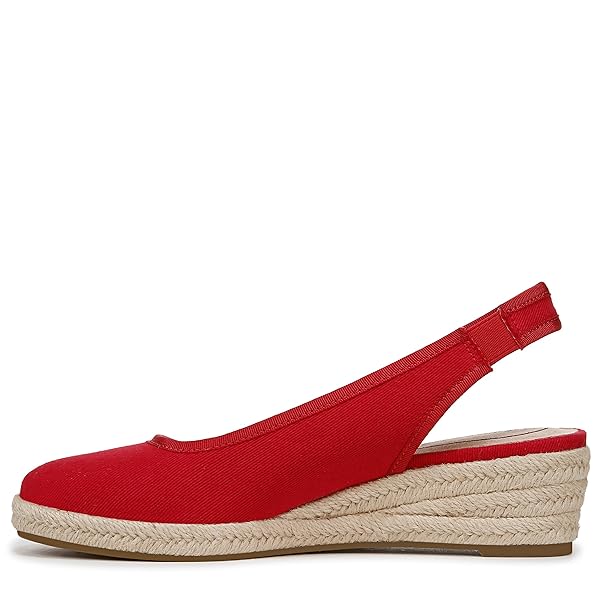 LIFESTRIDE WOMENS KAYDEN WEDGE SANDAL FIRE RED 6 W