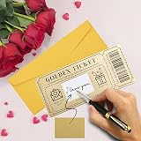Teyomi Golden Ticket Scratch Off Cards with Envelopes Gift Set view 7