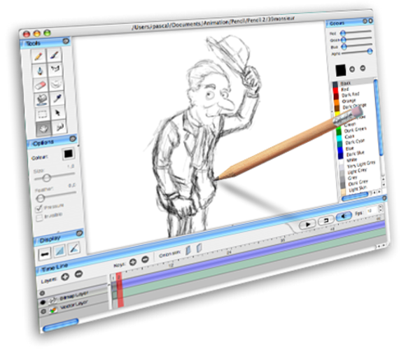 Pencil2D - 2D Animation and Drawing Software - Download Version [Download] - Thumbnail 2