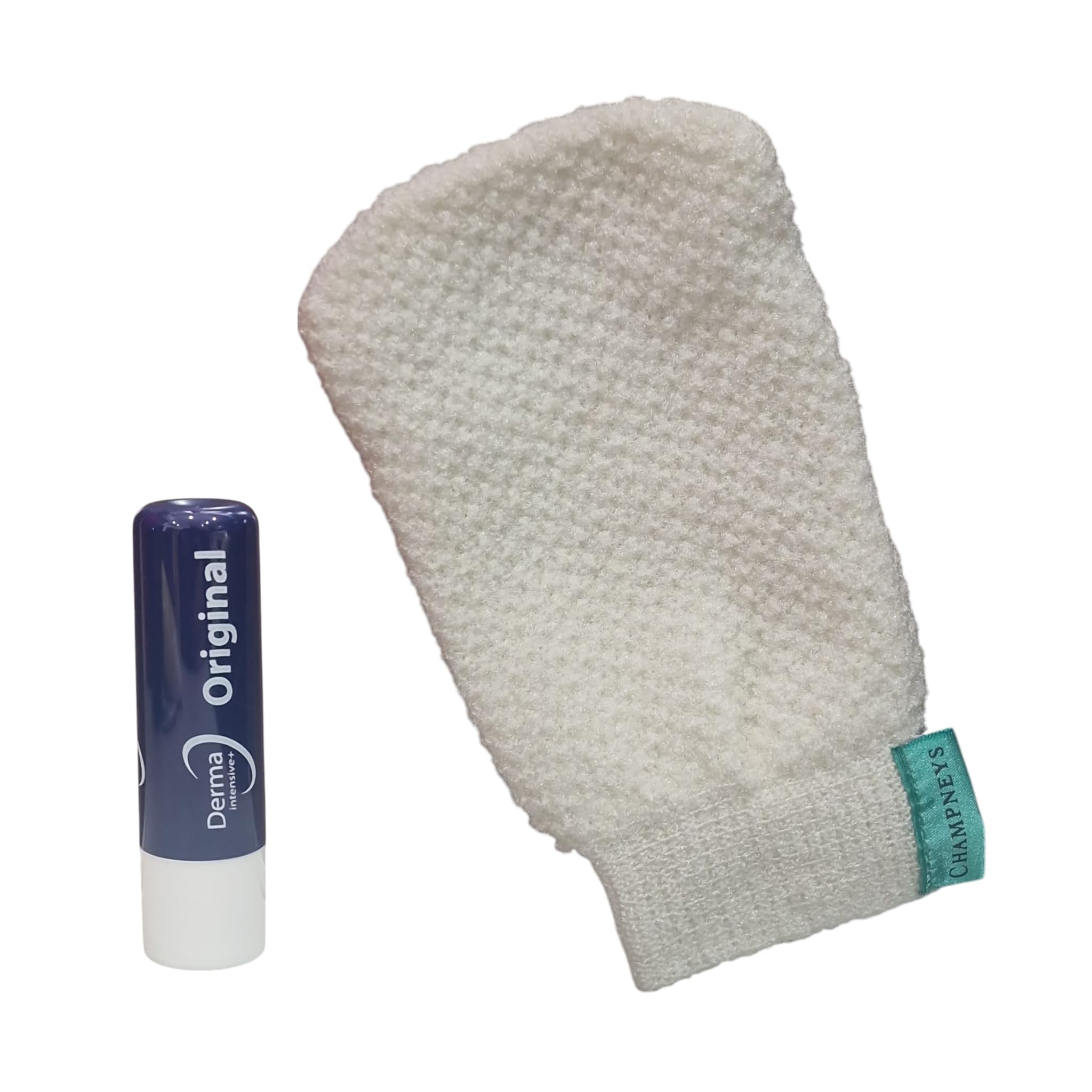 Champneys Exfoliating Mitt With Free Original Lip Balm