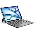 Inateck for iPad 11th/10th Gen Case with Keyboard,for iPad 10th(10.9")/11th Gen(2025 A16),Air 11" M3/M2,Air 6/5/4th,Pro 11 4/3/2/1th,Ultralight Detachable Keyboard with Touchpad, AceTouch Gray