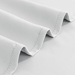 Vangao White Valances for Windows 16 Inch Valance