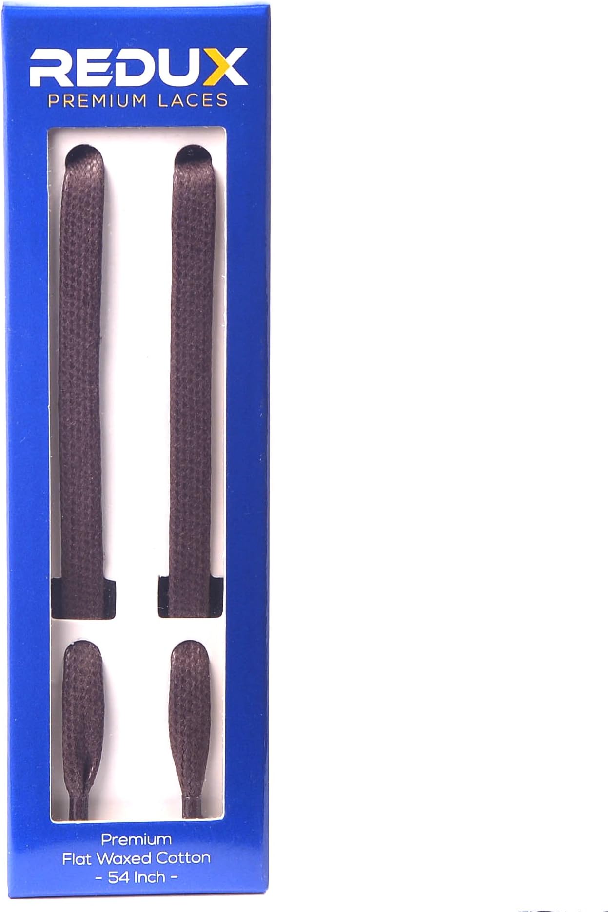 Redux Shoe Supply Premium Flat Waxed Cotton Laces | Multiple Color Combinations | Metal/Plastic Aglets | 63" 54" Length | 8mm / 6mm Width | Compatible with Jordan Nike Adidas