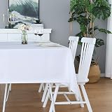 LivinEase 140x200cm White Tablecloth - Cotton Blend for 4-6 Seater view 2