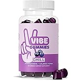 Vibe Gummies – Chill Ashwagandha Gummies 60 Count – GABA, L-Theanine & Chamomile