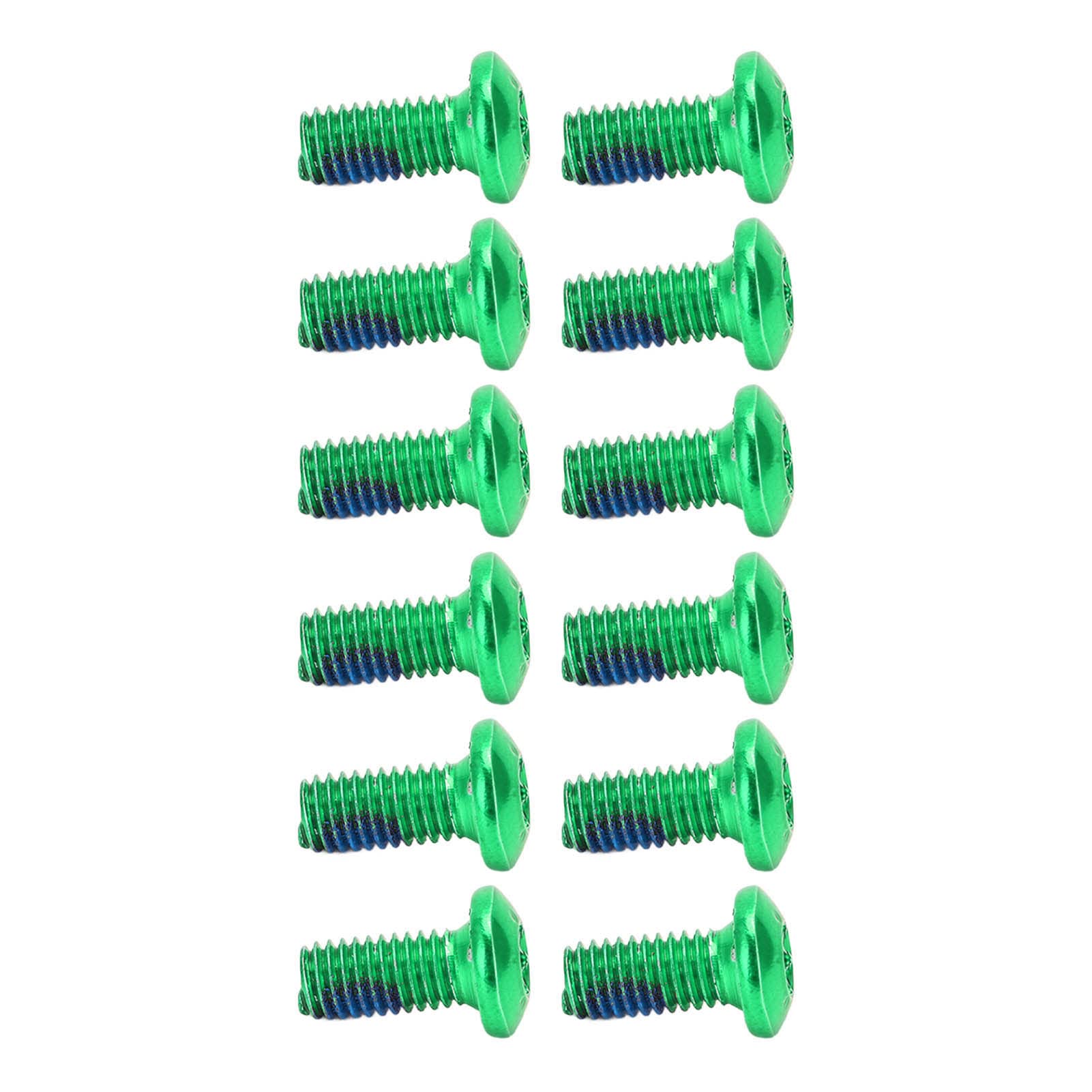 Brake Rotor, Rotor auto rotor bolts arc disc brake bolts BOLANY 12pcs Mountain Bike Disc Brake Screws Alloy Steel Disc Screws (Green) Bicycle Bolts