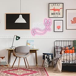 Fox Cute LED Neon Sign For Home Bedrooms Children's
