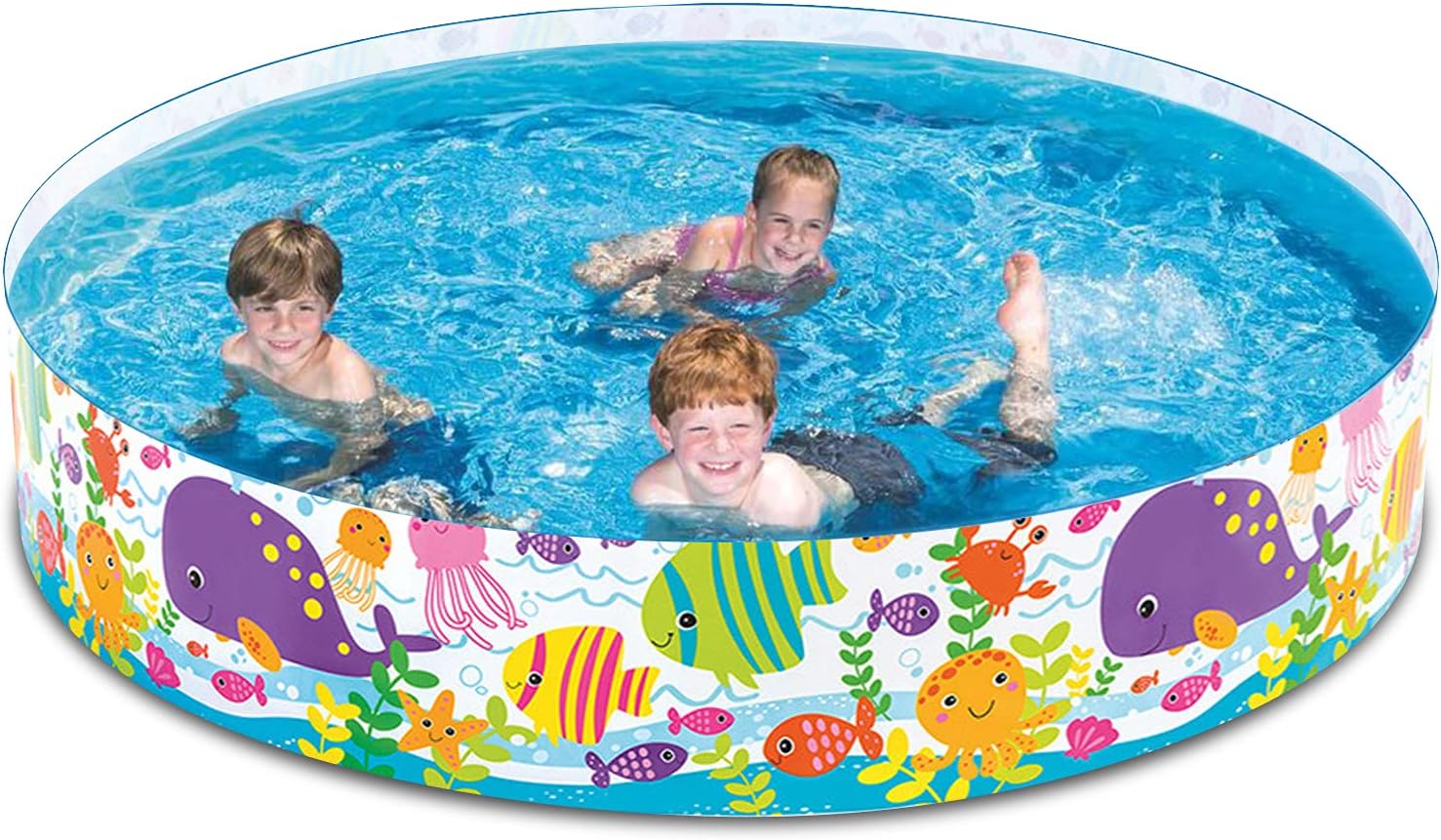 6ft Kiddie Pool - Swimming Pool for Kids - Toddler and Baby Pool - Snapset Pools for Home Courtyard Summer Swimming Party: Kitchen & Dining