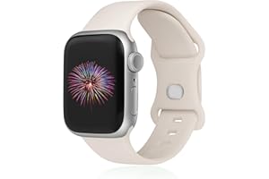 GINNARY Sport Bands Compatible with Apple Watch Band 38mm/40mm/41mm/42mm/44mm/45mm/49mm Women Men,Soft Silicone Strap compati
