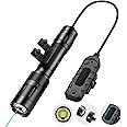 GOPLANT 2500 Lumen Tactical Flashlight, Aluminum Alloy LED Weapon Light for Rifles, MLOK Laser Light for Rail Mount, Rifle Flashlight with Momentary Strobe Function, Long Gun Light with Remote Switch