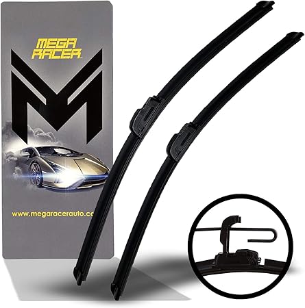 Amazon オールシーズン U J フック ブラケットレス フロントガラス ワイパーブレード 2個セット 19 22 Amz Wb 19 22 ワイパーゴム 車 バイク