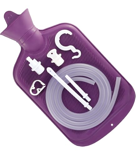 Amazon.com: 2 Quart Home Enema Bag Kit with Hose Tips and Water
