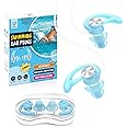 Ear Plugs for Swimming with String, Blocks Water Out Lets Sound in, Custom-fit Swimmer Earplugs - Waterproof Ear Protection for Surfing, Swim, Kiteboarding, Diving, Showering, Other Water Activities