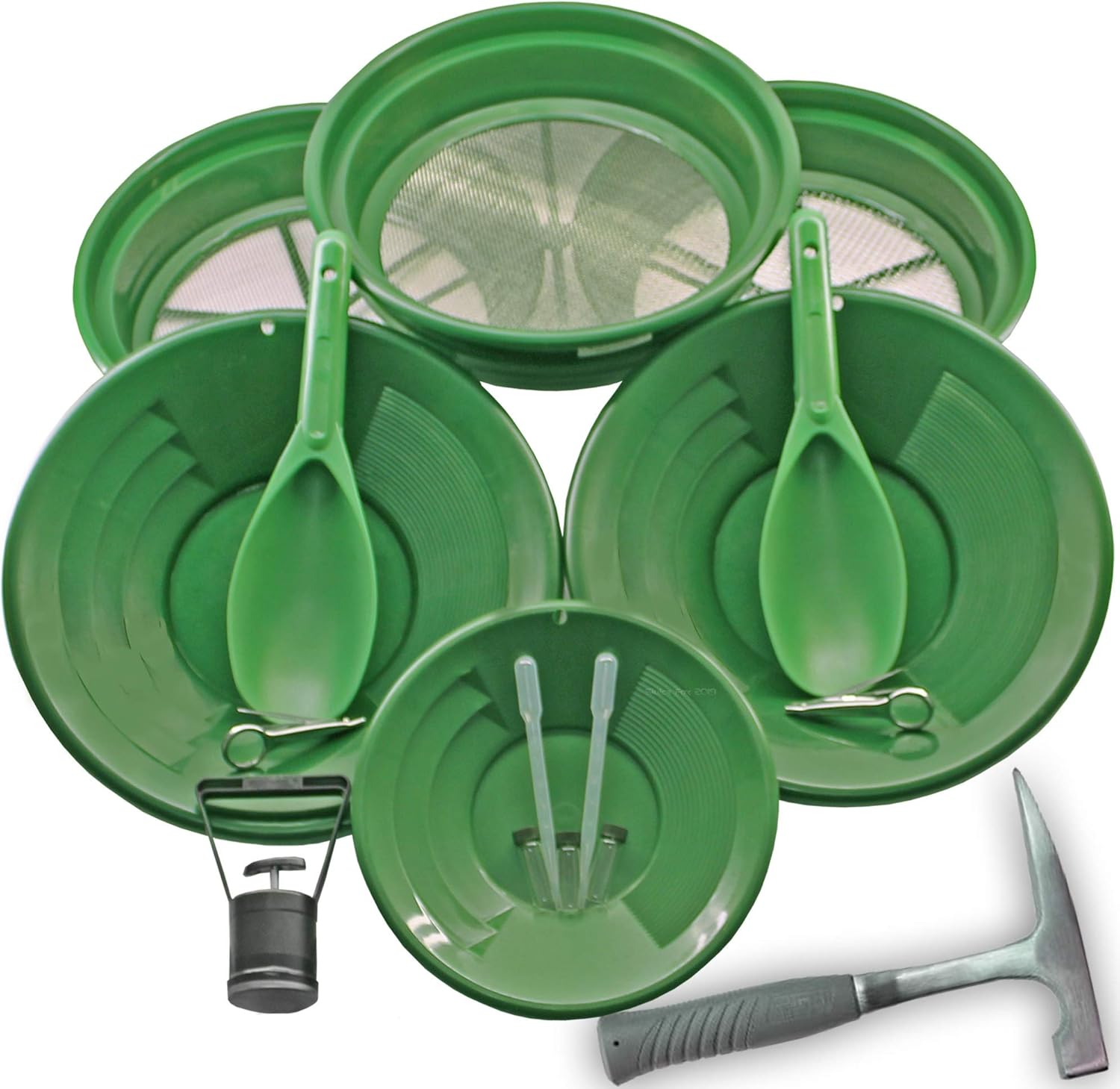 Sluice Fox 17 Piece Gold Panning Supplies Kit 2 Person