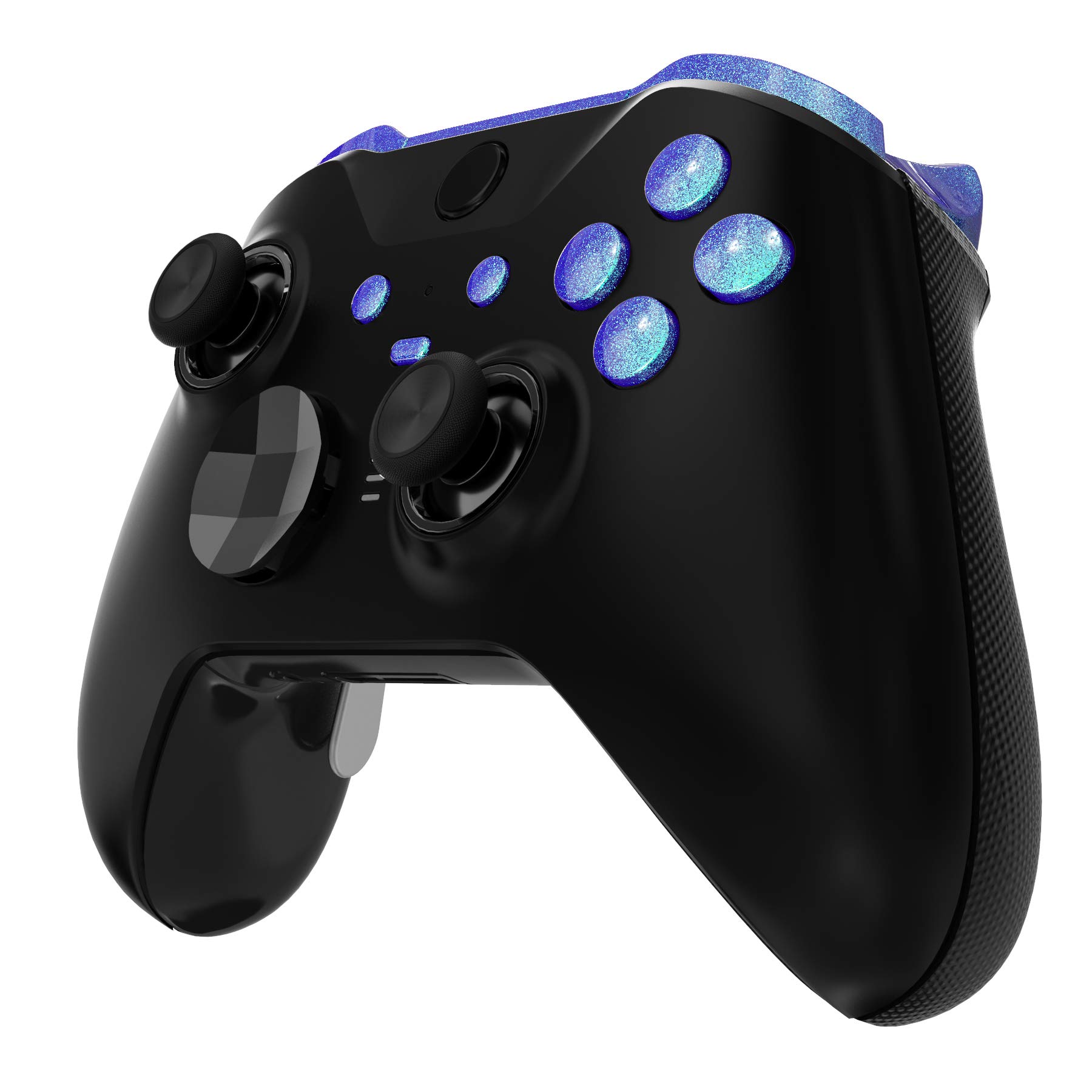 eXtremeRate Chameleon Purple Blue Replacement Buttons for Xbox One Elite Series 2 Controller, LB RB LT RT Bumpers Triggers ABXY Start Back Sync Profile Keys for Xbox Elite Series 2 Core Controller
