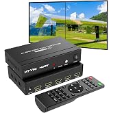 MT-VIKI 4K60Hz HDMI Video Wall Controller 2x2, [4K Input &amp; 4K Output], 180&deg; Rotate, HDMI 2.0, HDCP 2.2, 18Gbps, RGB 4:4:4