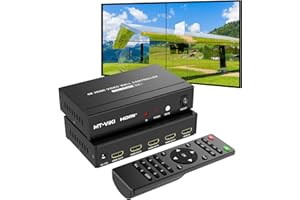 MT-VIKI 4K60Hz HDMI Video Wall Controller 2x2, [4K Input & 4K Output], 180° Rotate, HDMI 2.0, HDCP 2.2, 18Gbps, RGB 4:4:4