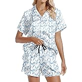 LARSD Womens Pajama Sets Satin Silk Pajamas Sets 2 Piece Button Up Pajamas Pj Set Sleepwear