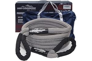 INNOCEDEAR 7/8''x20ft Recovery & Tow Rope Strap,Kinetic Energy Rope,Offroad Power Stretch Snatch Rope,Heavy-Duty Vehicle Reco