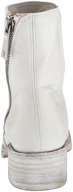 frye demi zip bootie white