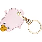 ZACAGO Duck Keychain Tracker Holder - Compatible with AirTag, Samsung Galaxy SmartTag 2, Tile Mate Pro; Cute Bag Charm Accessory for Women, Kids, Pet Tracking (Duck)