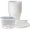 Deli Food Storage Containers with Lids, 16 Ounce, 50 Count