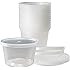 Deli Food Storage Containers with Lids, 16 Ounce, 50 Count