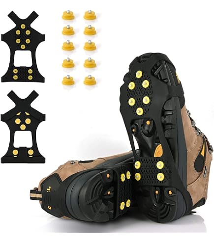 Amazon.com: XYZLH Ice Cleats, Ice Grips Traction Cleats Grippers