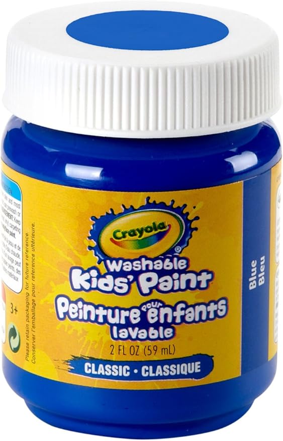 Crayola Washable Paint, 2Ounce Bottle, Blue, School, Craft, Painting