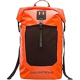 Grundéns Bootlegger Roll Top Backpack | Waterproof, 30L, Red Orange