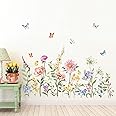 Colorful Watercolor Butterfly Wall Decals, 85 PCS Pink