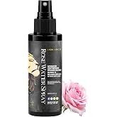Lion Locs Rosewater Spray for Dreadlocks &amp; Skin &ndash; Moisturizing Vegan Mist | Organic Rose Water Conditioner for Locs, Dreadlocks, Natural Hair &amp; All Hair Types